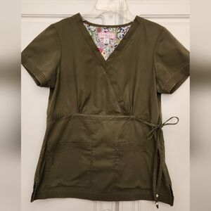 Koi By Kathy Petersen Women's Wrap Scrub Top